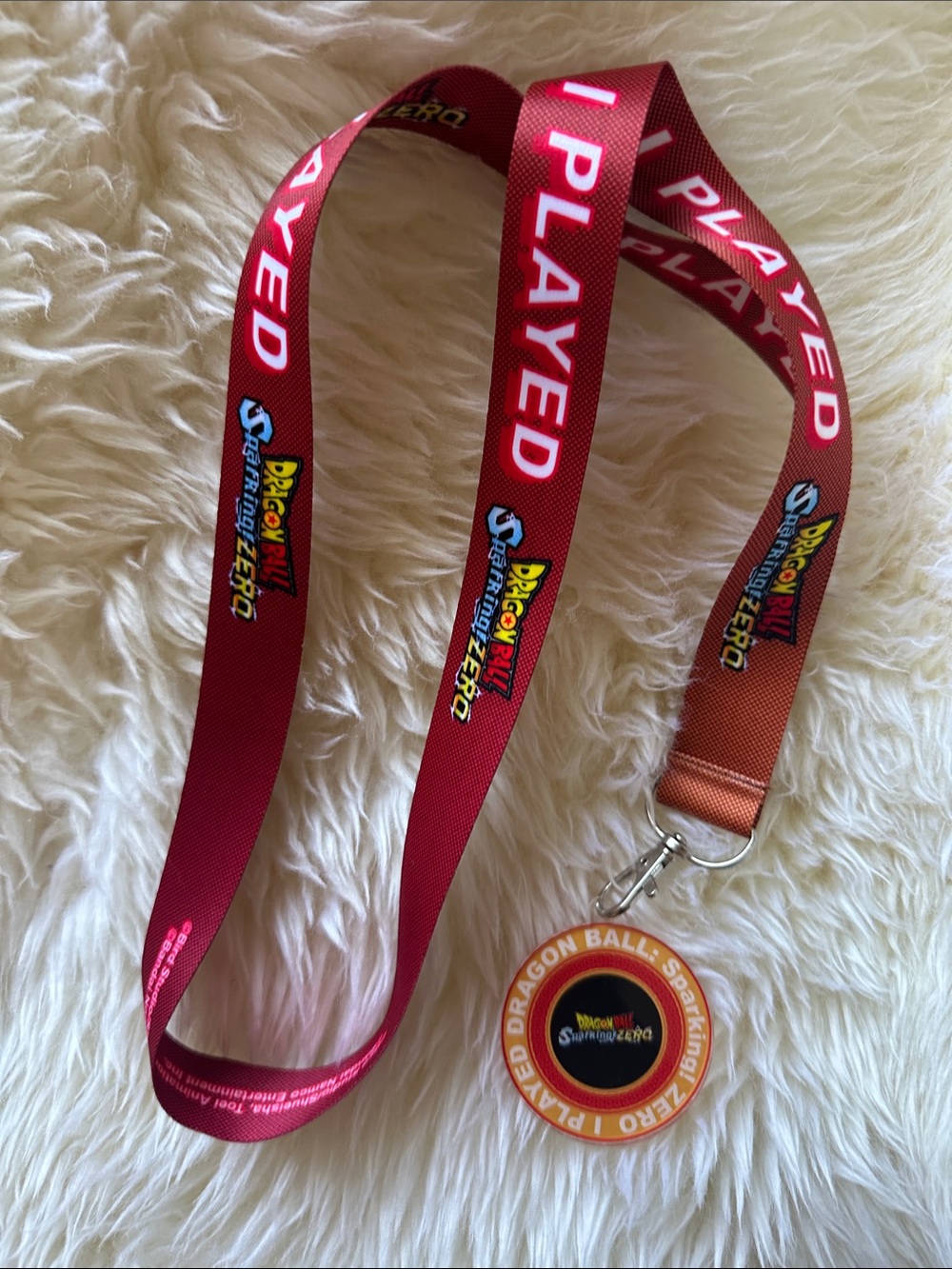 I played Dragon Ball Sparking Zero Red Lanyard with Badge